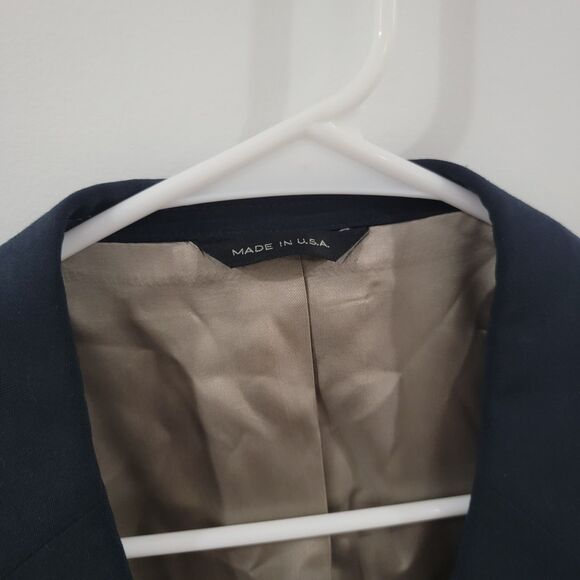 Vintage Polo University Ralph Lauren Mens Blazer Size 44 R Blue Gold Union Made - Picture 4 of 11